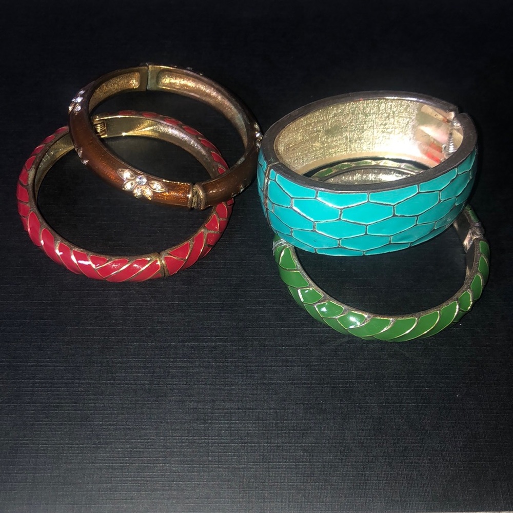 Banana Republic metal hinge bracelets